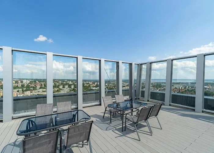 Comfy 4-5th Floor Hanza Tower - Sauna & Pool Apartamento Estetino